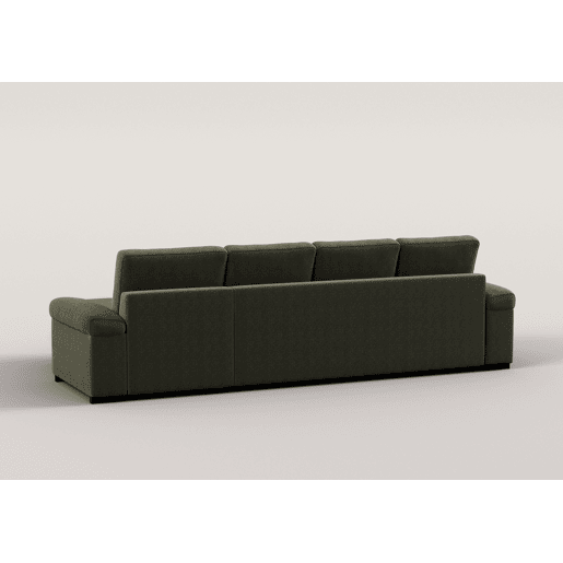 Chaise longue XL de 5 lugares reversível em cama ERIC cor verde