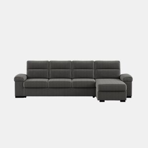 Chaise longue XL de 5 lugares reversível em cama ERIC cor cinza