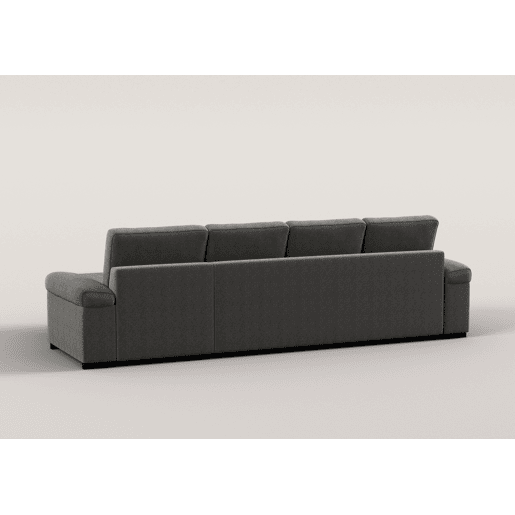 Chaise longue XL de 5 lugares reversível em cama ERIC cor cinza
