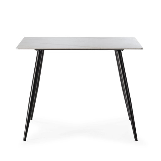 Conjunto SQUARE 1 mesa e 4 cadeiras em cerĂ¢mica e cinzento Conjunto SQUARE 1 mesa e 4 cadeiras em cerĂ¢mica e cinzento