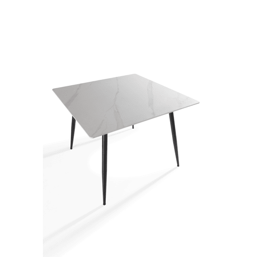 Conjunto SQUARE 1 mesa e 4 cadeiras em cerĂ¢mica e cinzento Conjunto SQUARE 1 mesa e 4 cadeiras em cerĂ¢mica e cinzento