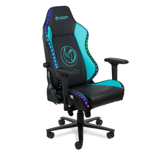 Cadeira gaming PCCH 800 RGB cor preta e verde