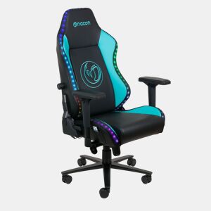 Cadeira gaming PCCH 800 RGB cor preta e verde