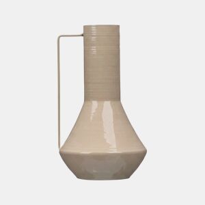 Vaso metálico CONICO 29cm bege