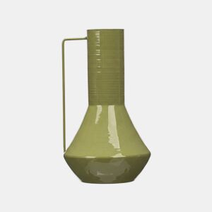 Vaso metálico CONICO 29cm verde