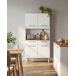 Buffet de cocina SAFRA 4 puertas 2 cajones blanco e madera Buffet de cocina SAFRA 4 puertas 2 cajones blanco e madera Blanco/ Madera