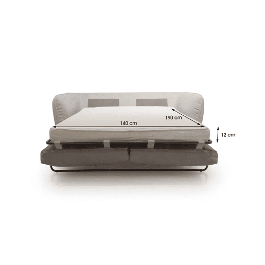 Sofá cama CLEMENCE II S cor vison Sofá cama CLEMENCE II S cor vison