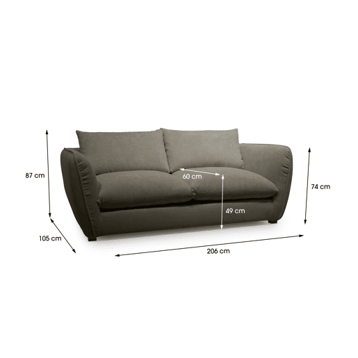 Sofá cama CLEMENCE II S cor verde