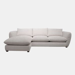 Chaise longue esquerda CLEMENCE II cor bege