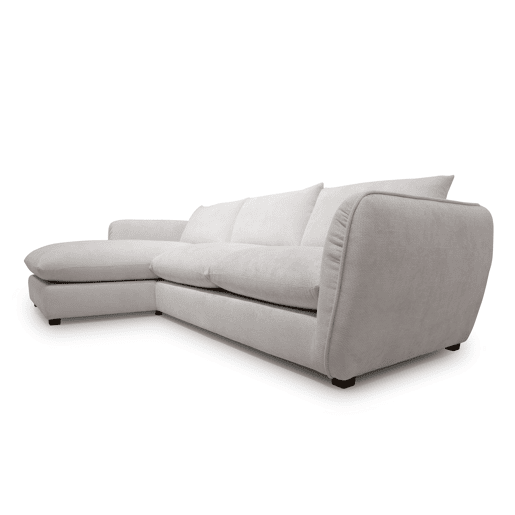 Chaise longue esquerda CLEMENCE II cor bege