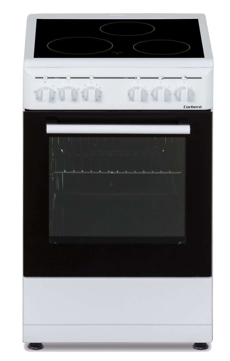 Cocina eléctrica de 3 fuegos color blanco corberó ccsf503vw