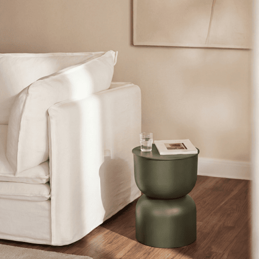 Mini mesa auxiliar PAUL 45cm verde marca ECOANYA