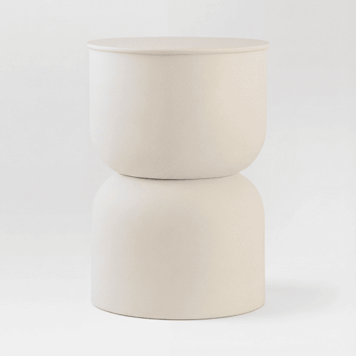 Mini mesa auxiliar PAUL 45cm branco marca ECOANYA