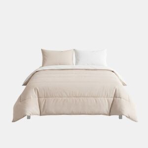 Edredão BICOLOR poliéster camas 180cm bege marca SOMNALIS
