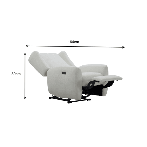 Cadeirão relax elétrico xl ELI bege