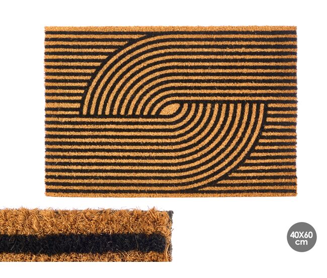 Felpudo fibra de coco 40x60cm retro - conforama