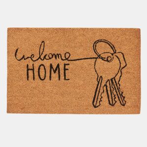 Tapete de entrada em fibra de coco 60x40cm WELCOME HOME