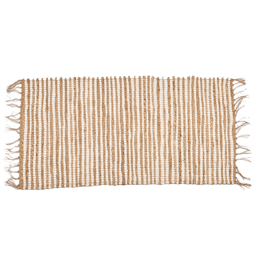 Tapete YUTE 70x140cm branco natural
