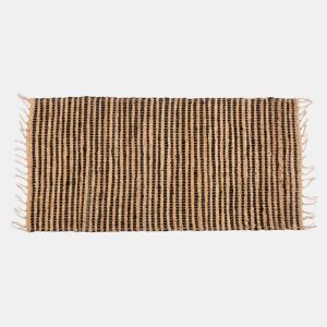 Tapete YUTE 70x140cm preto natural