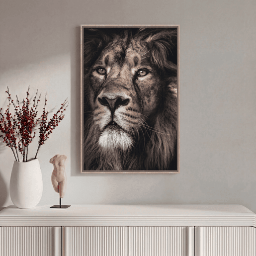 Quadro LEÓN MAJESTUOSO 60x90cm marca CONFORAMA