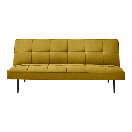 Sofá cama 3 lugares BOWY cor amarelo