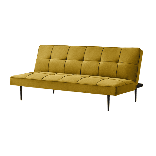 Sofá cama 3 lugares BOWY cor amarelo