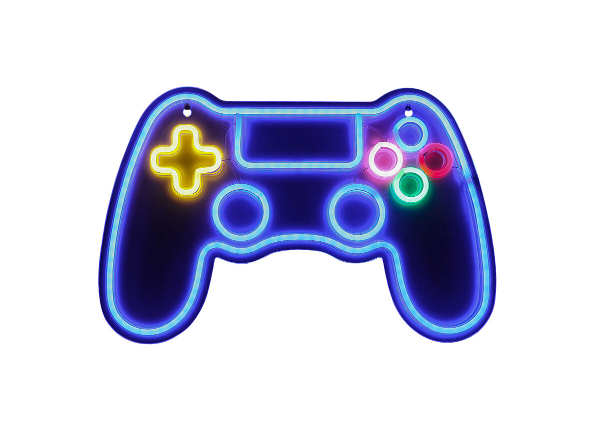 Aplique CONTROLLER NEON XL led RGB 6w 27cm marca CONFORAMA