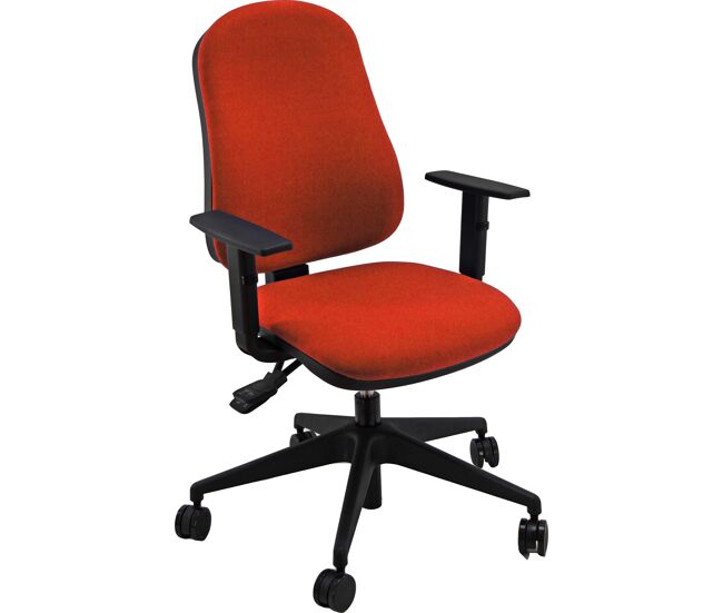 Silla de oficina unisit sincro simpel color rojo