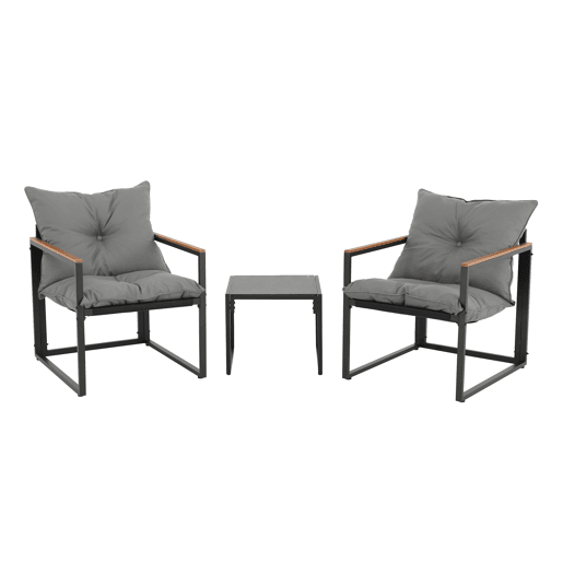 Conjunto de jardim DOMINICA com 2 cadeirões e mesa