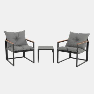 Conjunto de jardim DOMINICA com 2 cadeirões e mesa