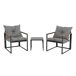Set de jardín DOMINICA con 2 sillones y mesa Set de jardín DOMINICA con 2 sillones y mesa Gris