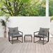 Set de jardín DOMINICA con 2 sillones y mesa Set de jardín DOMINICA con 2 sillones y mesa Gris