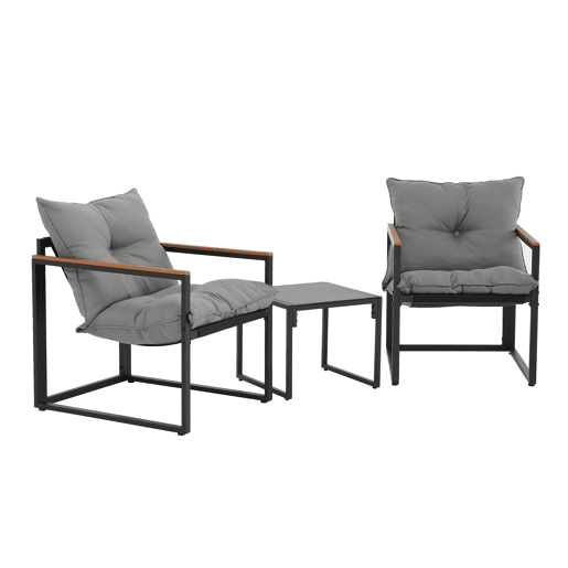 Conjunto de jardim DOMINICA com 2 cadeirões e mesa