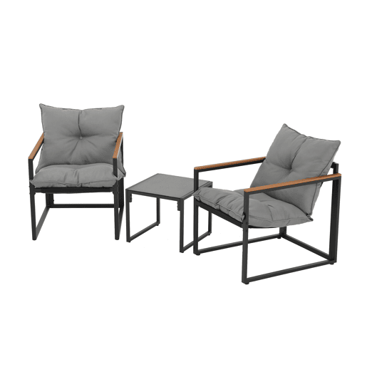 Conjunto de jardim DOMINICA com 2 cadeirões e mesa