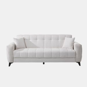 Sofá cama 3 lugares HERMES II cor branco