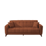 Sofá cama 3 lugares HERMES II cor terracota