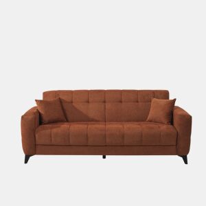 Sofá cama 3 lugares HERMES II cor terracota