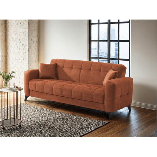 Sofá cama 3 lugares HERMES II cor terracota