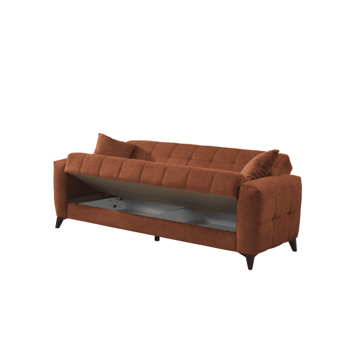 Sofá cama 3 lugares HERMES II cor terracota