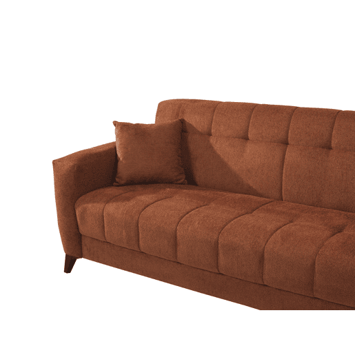 Sofá cama 3 lugares HERMES II cor terracota