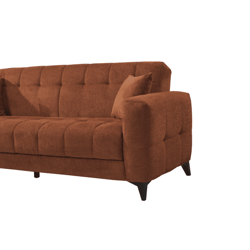 Sofá cama 3 lugares HERMES II cor terracota