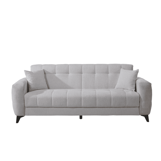 Sofá cama 3 lugares HERMES II cor cinza Sofá cama 3 lugares HERMES II cor cinza