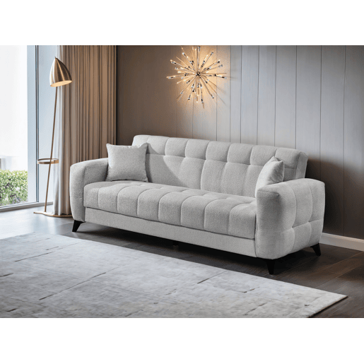 Sofá cama 3 lugares HERMES II cor cinza Sofá cama 3 lugares HERMES II cor cinza