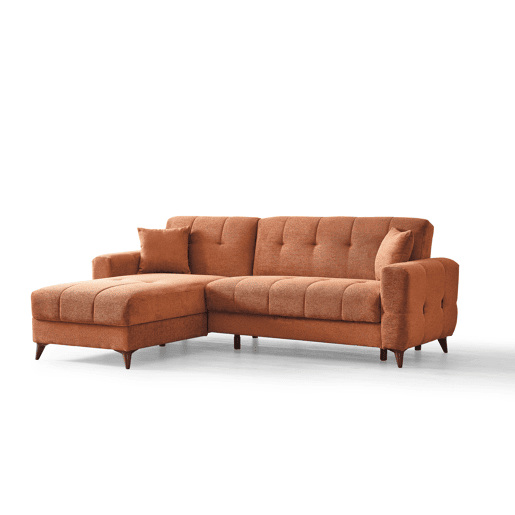 Chaise longue com cama reversível HERMES II cor terracota
