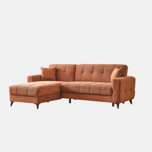 Chaise longue com cama reversível HERMES II cor terracota