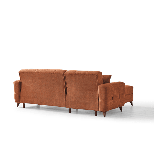 Chaise longue com cama reversível HERMES II cor terracota