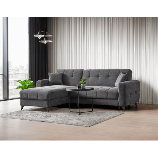 Chaise longue com cama reversível HERMES II cor antracite