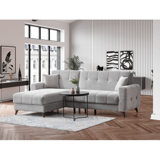 Chaise longue com cama reversÃvel HERMES II cor cinza Chaise longue com cama reversÃvel HERMES II cor cinza