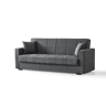 Sofá cama 3 lugares DORA cor cinza escuro