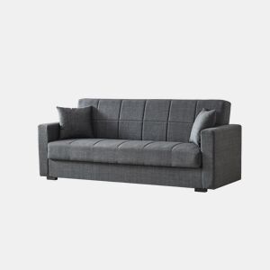 Sofá cama 3 lugares DORA cor cinza escuro